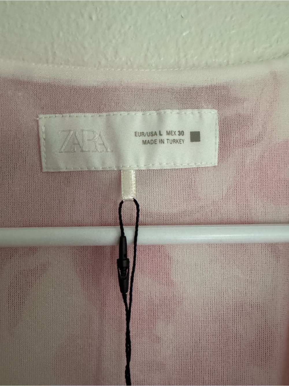 Zara Pink Watercolor Print Dress - Picture 5 of 9